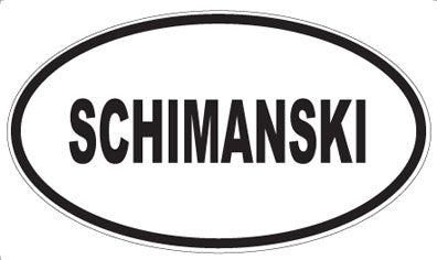 SCHIMANSKI - Oval Magnet