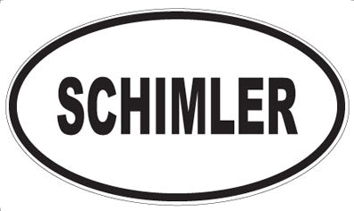 SCHIMLER - Oval Magnet