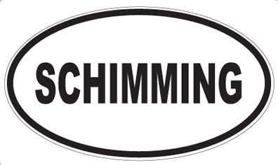 SCHIMMING - Oval Magnet