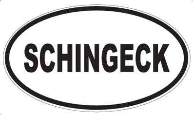 SCHINGECK - Oval Magnet