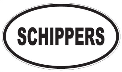 SCHIPPERS - Oval Sticker