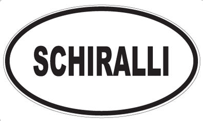 SCHIRALLI - Oval Sticker