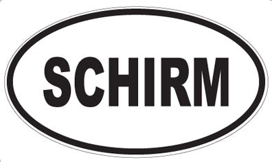 SCHIRM - Oval Sticker