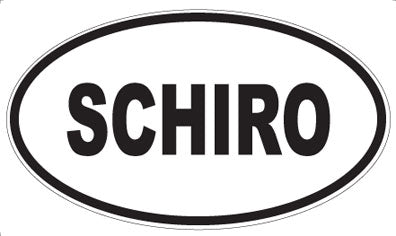 SCHIRO - Oval Sticker