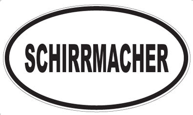 SCHIRRMACHER - Oval Magnet
