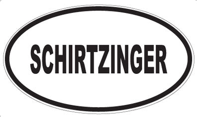 SCHIRTZINGER - Oval Sticker