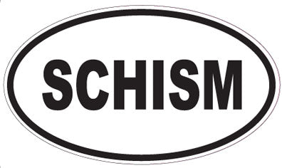 SCHISM - Oval Sticker