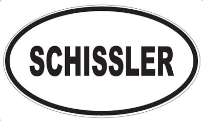 SCHISSLER - Oval Sticker