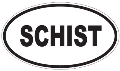 SCHIST - Oval Sticker