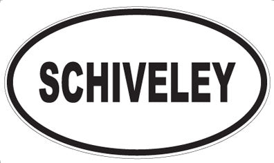 SCHIVELEY - Oval Magnet