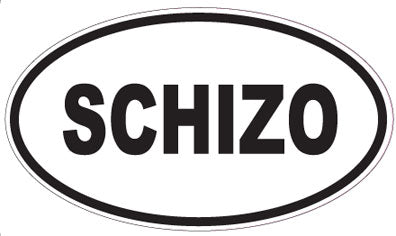 SCHIZO - Oval Sticker