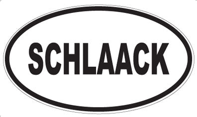SCHLAACK - Oval Sticker