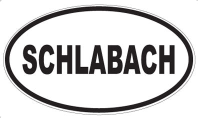 SCHLABACH - Oval Magnet