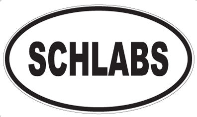 SCHLABS - Oval Sticker