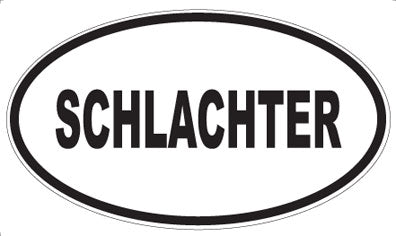 SCHLACHTER - Oval Magnet