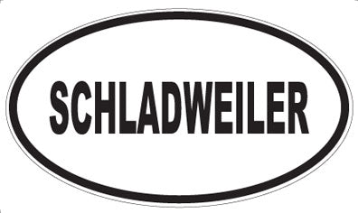 SCHLADWEILER - Oval Magnet