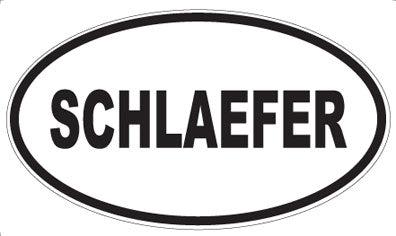 SCHLAEFER - Oval Magnet
