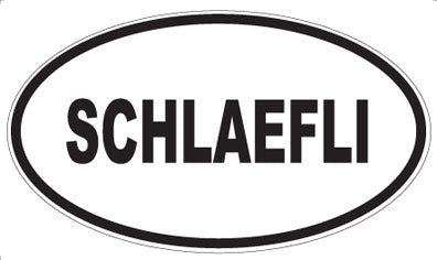 SCHLAEFLI - Oval Sticker