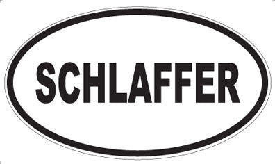 SCHLAFFER - Oval Magnet