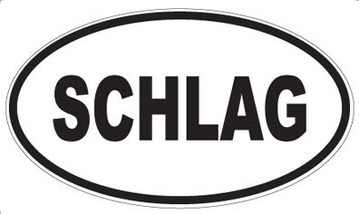 SCHLAG - Oval Sticker