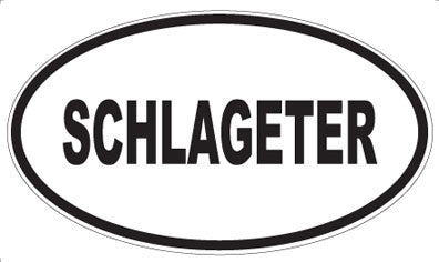 SCHLAGETER - Oval Magnet