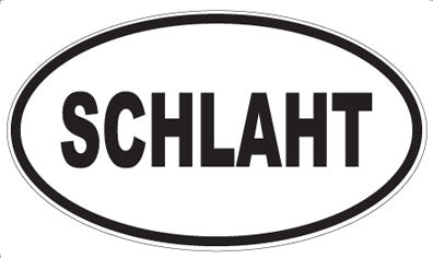 SCHLAHT - Oval Sticker