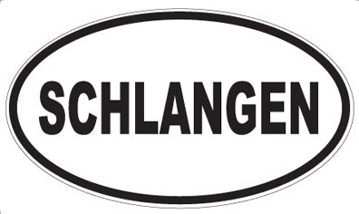 SCHLANGEN - Oval Magnet