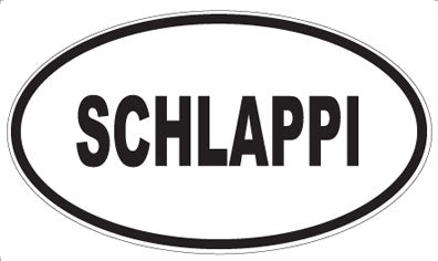 SCHLAPPI - Oval Sticker