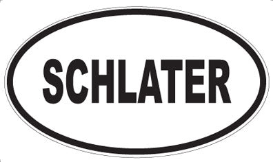 SCHLATER - Oval Sticker