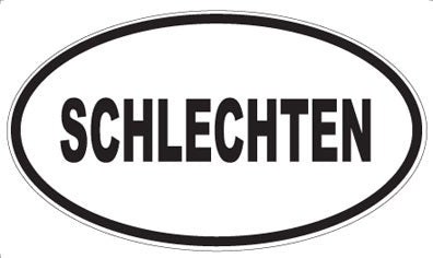 SCHLECHTEN - Oval Sticker