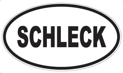 SCHLECK - Oval Sticker