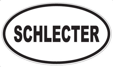 SCHLECTER - Oval Sticker