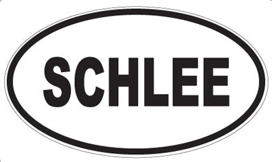 SCHLEE - Oval Sticker