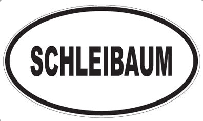 SCHLEIBAUM - Oval Sticker