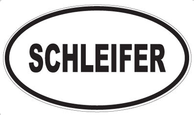 SCHLEIFER - Oval Sticker