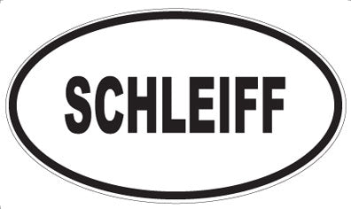 SCHLEIFF - Oval Sticker