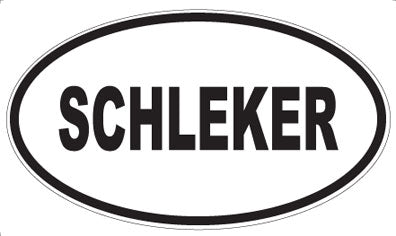 SCHLEKER - Oval Sticker