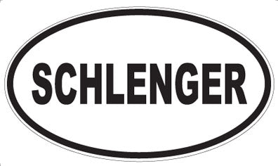 SCHLENGER - Oval Sticker