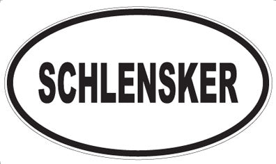 SCHLENSKER - Oval Magnet