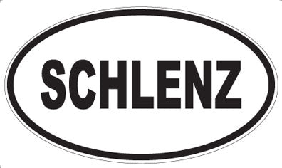 SCHLENZ - Oval Sticker