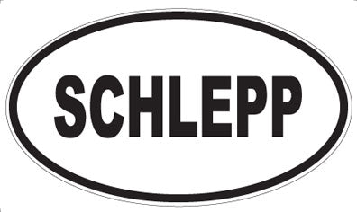 SCHLEPP - Oval Sticker