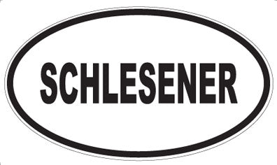 SCHLESENER - Oval Sticker
