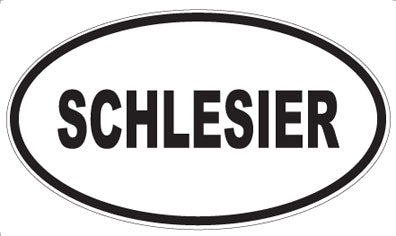 SCHLESIER - Oval Sticker