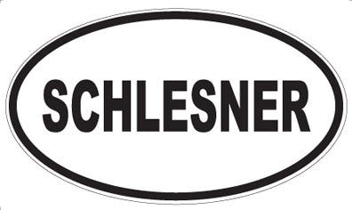 SCHLESNER - Oval Sticker