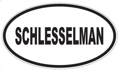 SCHLESSELMAN - Oval Magnet