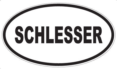 SCHLESSER - Oval Sticker