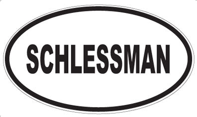 SCHLESSMAN - Oval Sticker