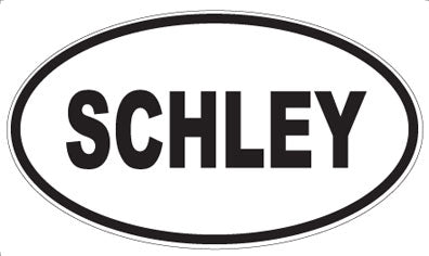 SCHLEY - Oval Sticker