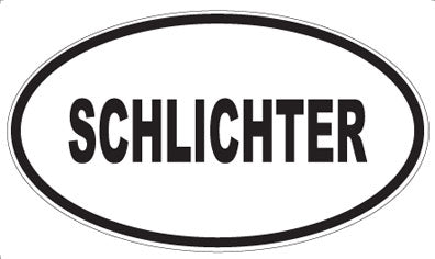 SCHLICHTER - Oval Magnet