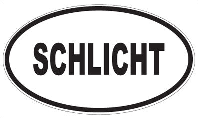 SCHLICHT - Oval Magnet